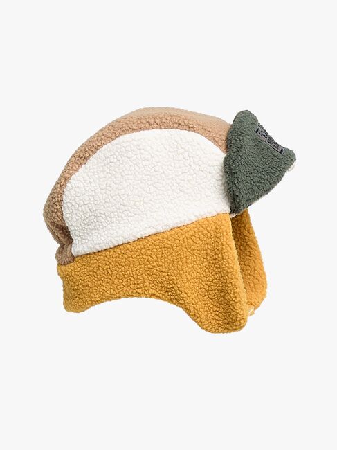 Nordbjörn Knallen Fleece-lue, Inca gold/Deep Depths/Tobacco brown