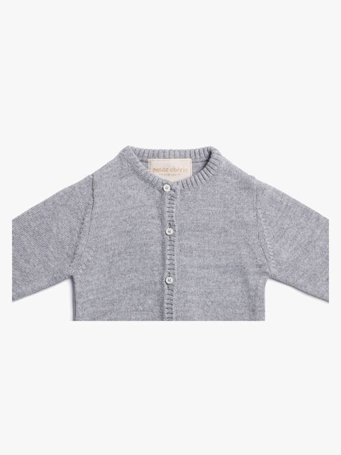 Petite Chérie Atelier Margit Cardigan, Light Grey/Grey Melange