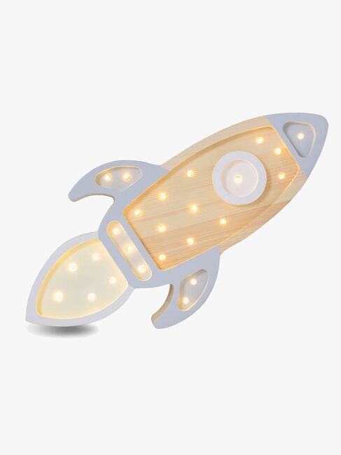Little Lights Lampe Romrakett, Grey Wood