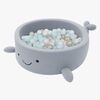 MeowBaby Boucle Whale Ballbasseng, Dusty Ice Blue