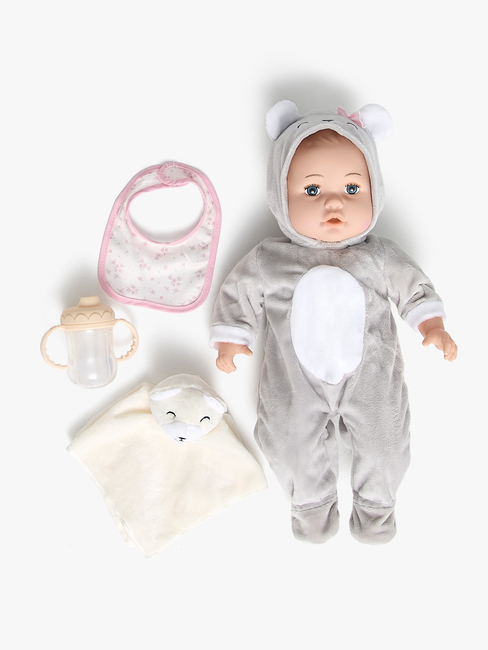 Cloudberry Castle Gavesett Dukke Twins Deluxe 35 cm, Rosa/Hvit