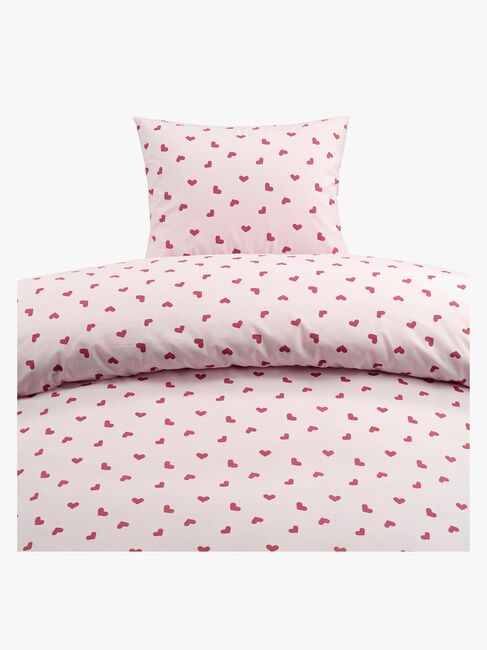 Borganäs Sengesett Hjärtrud 150x210, Rosa