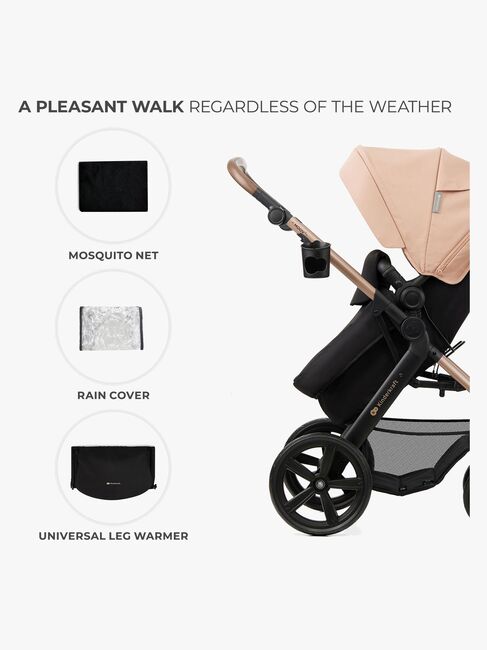 Kinderkraft MOOV 2 4-in-1 Duovogn, Sand Beige