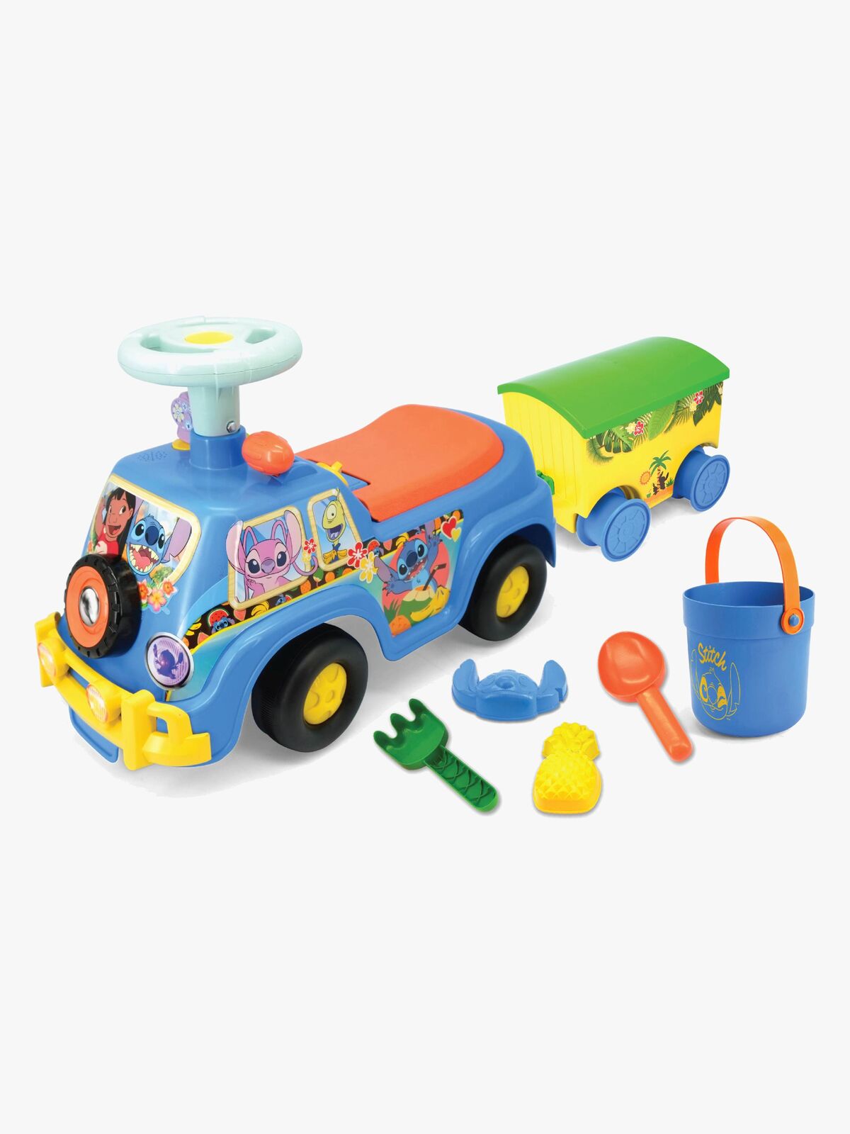 Disney Stitch Lights 'N' Sounds Gåbil med Tilhenger