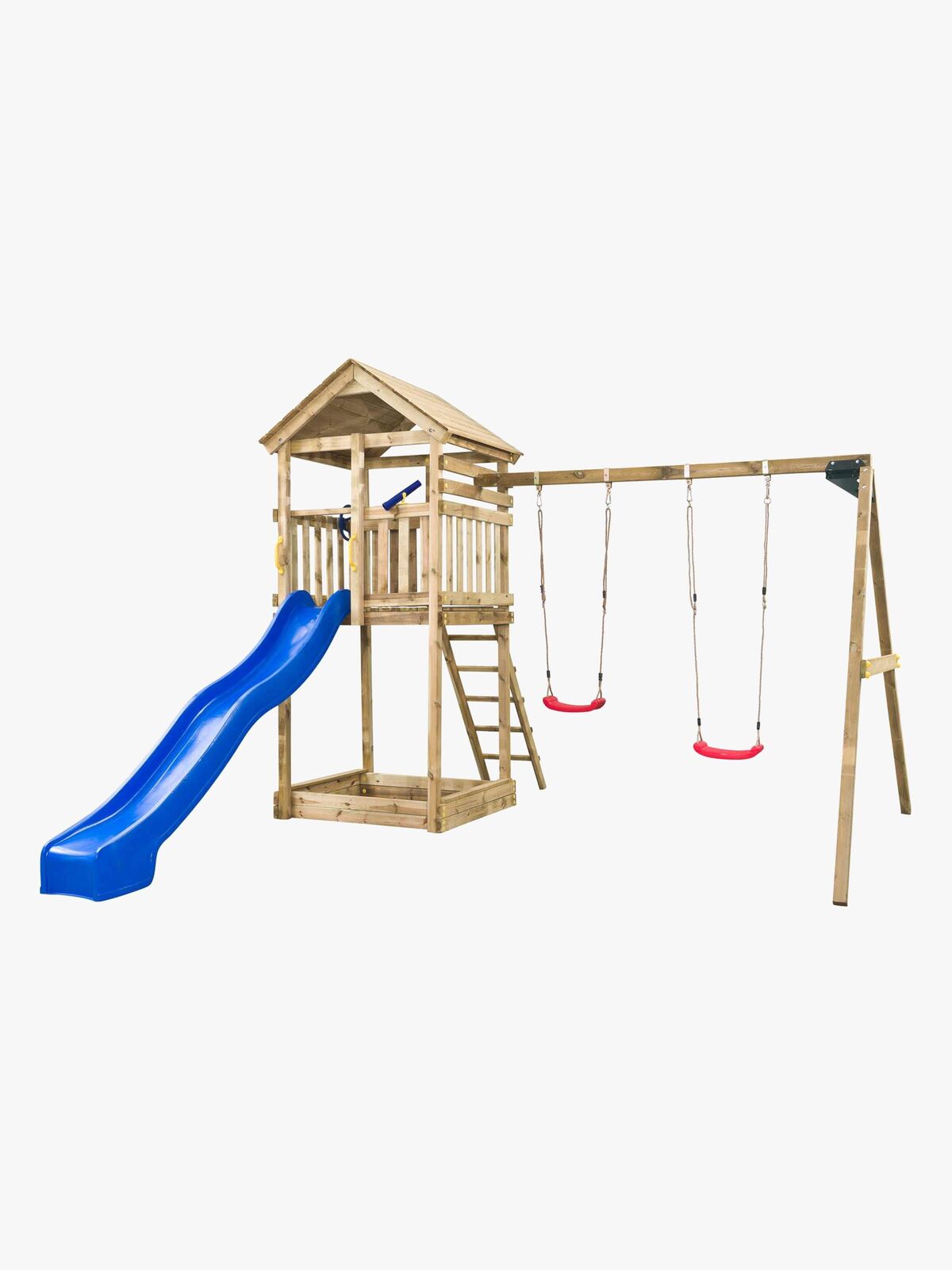 Swing King Daan Lekestativ med Blå Sklie