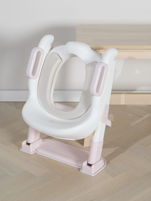Beemoo CARE Assist Toalettsete med Stige, Pink