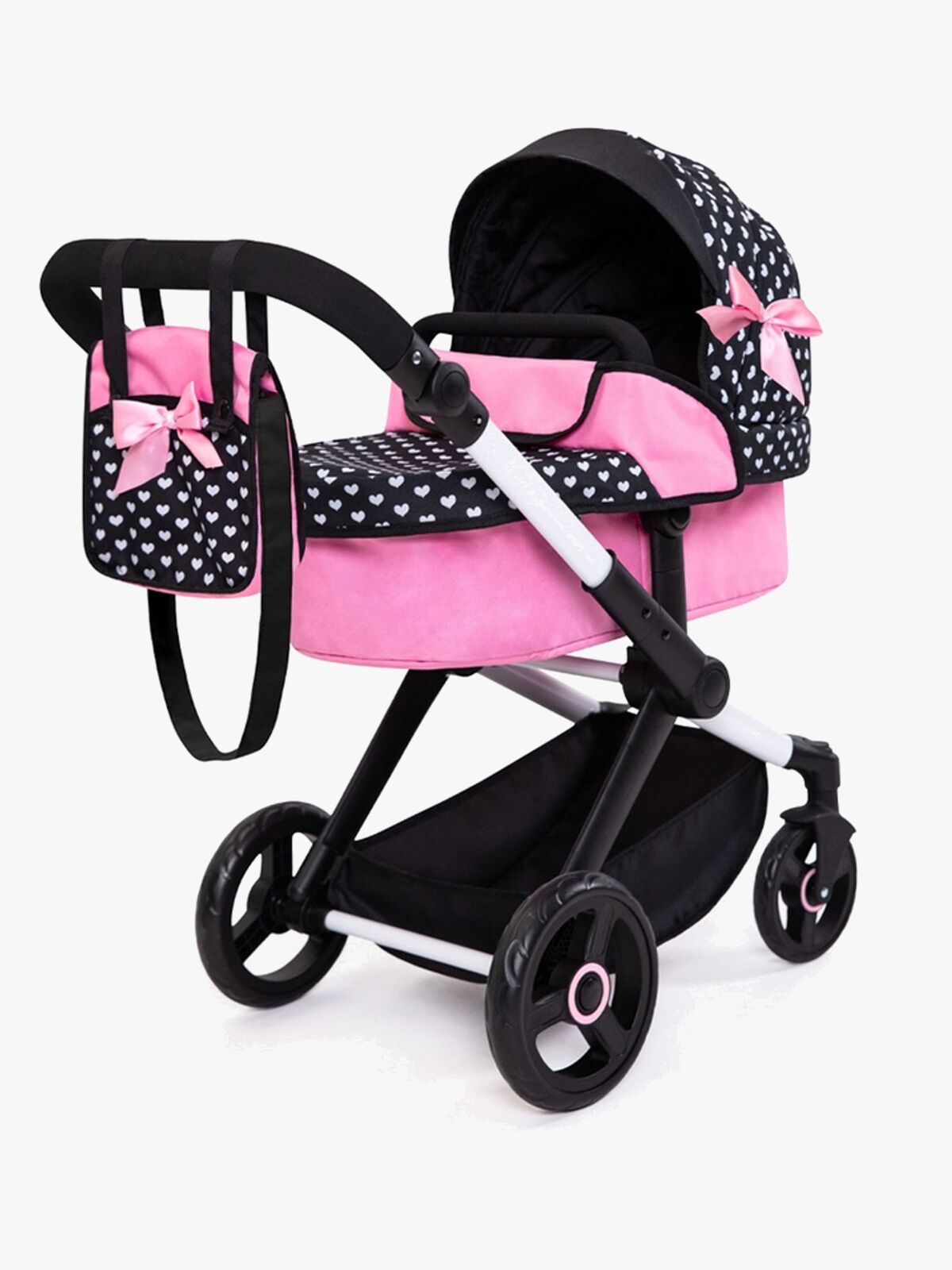 Bayer Design Xeo Dukkevogn, Svart/Rosa