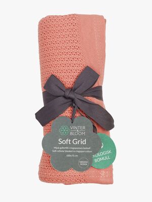 Vinter & Bloom Soft Grid EKO Helseteppe, Clay Coral