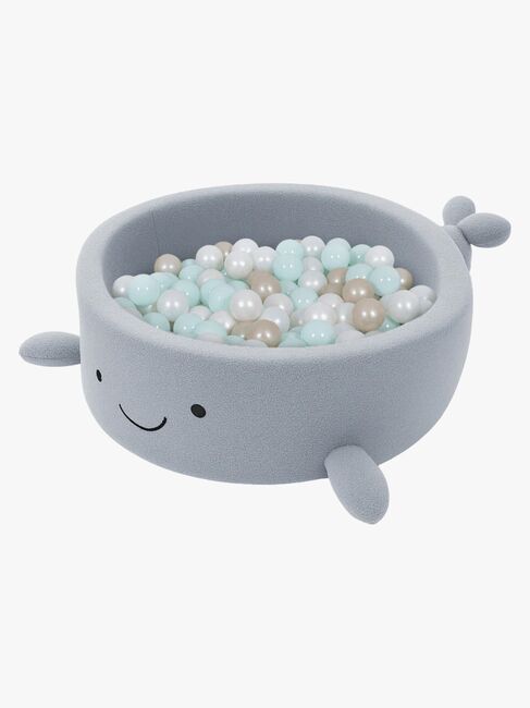 MeowBaby Boucle Whale Ballbasseng, Dusty Ice Blue