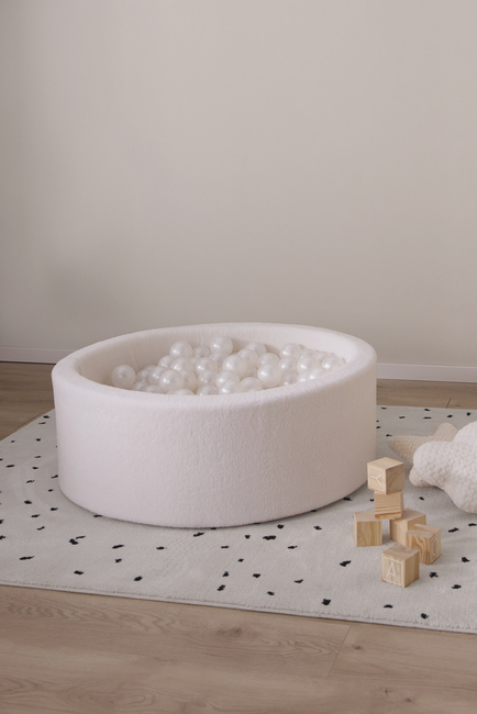 Alice & Fox TEDDY Ballbasseng 30x90, Hvit