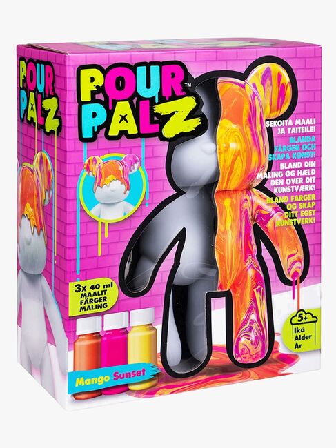 TOYMONSTER POUR PALZ DIY-sett Mal Din Egen Bjørn, Mango Sunset