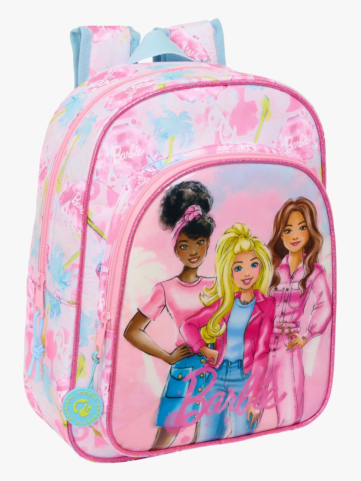 Barbie Small Ryggsekk 10L Painterly, Rosa/lyseblå
