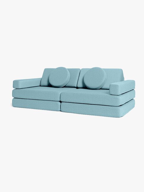 Shappy Play Byggbar Sofa 160x80 cm, Sky Blue