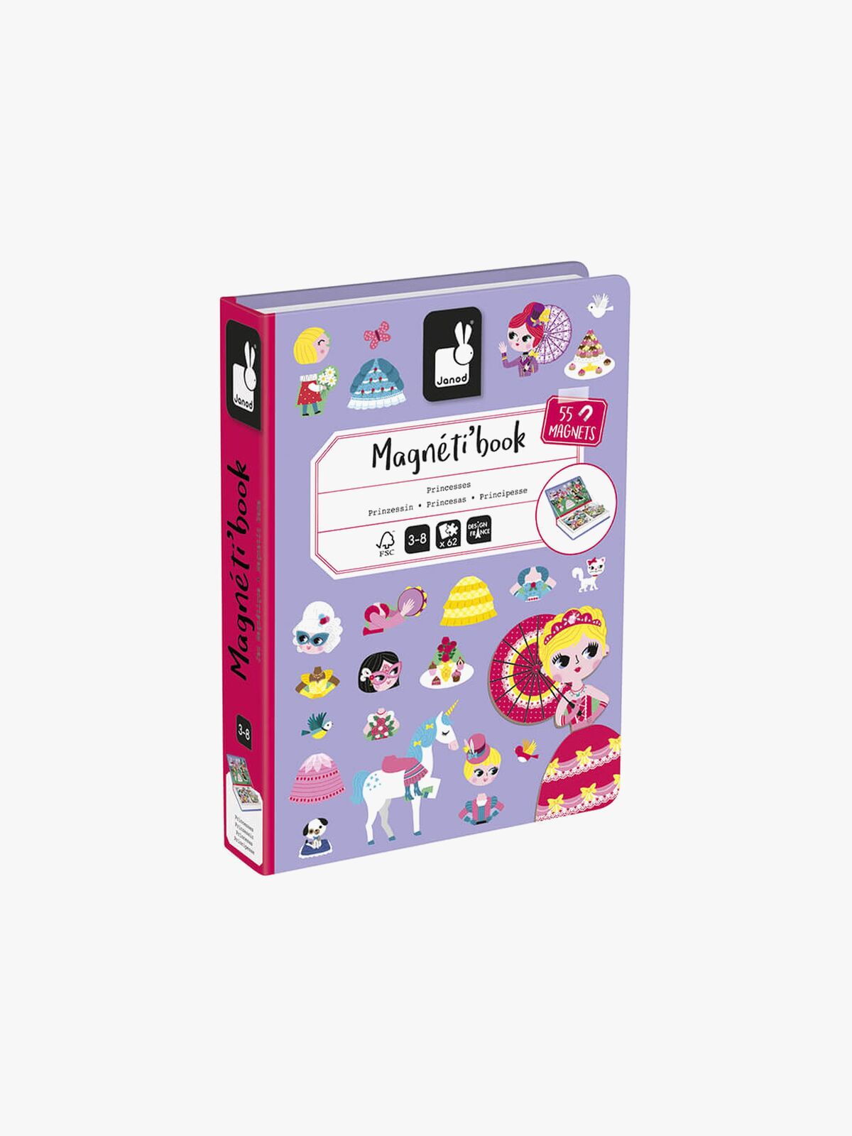 Janod Magneti'Book Princesses Magnetsett 55 Stk