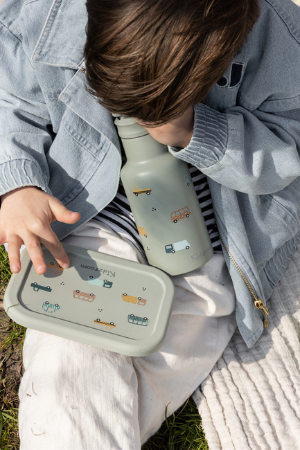 Kidzroom Stainless Steel Vannflaske 350 ml Sweet Cuddles, Grønn