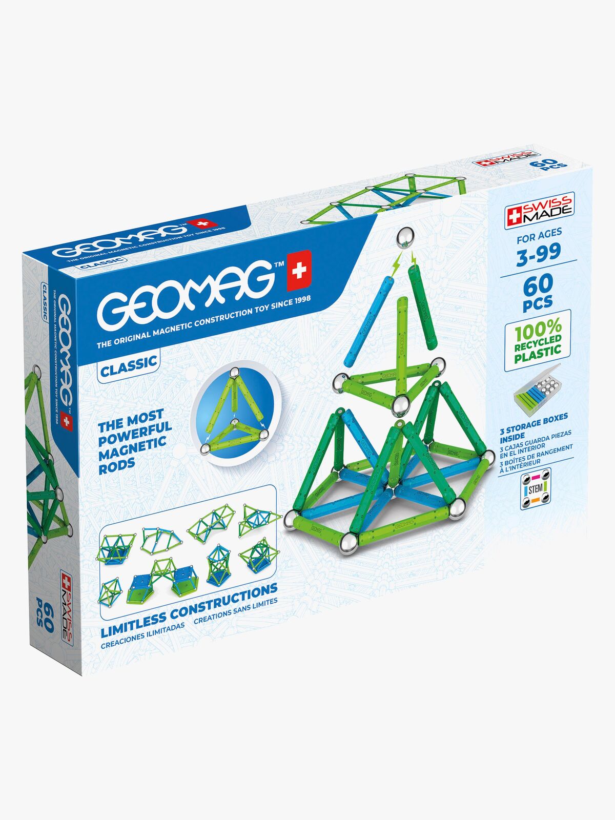 Geomag Classic Recycled Byggesett 60 Deler