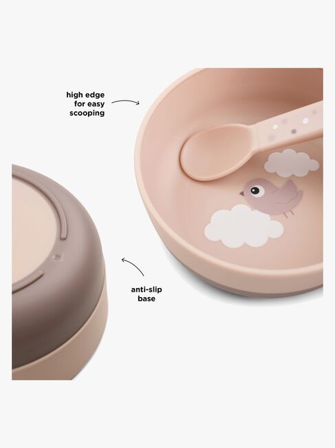 Done By Deer Foodie Skål Happy Clouds, Rosa