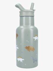 Kidzroom Stainless Steel Vannflaske 350 ml Small Talk, Grønn