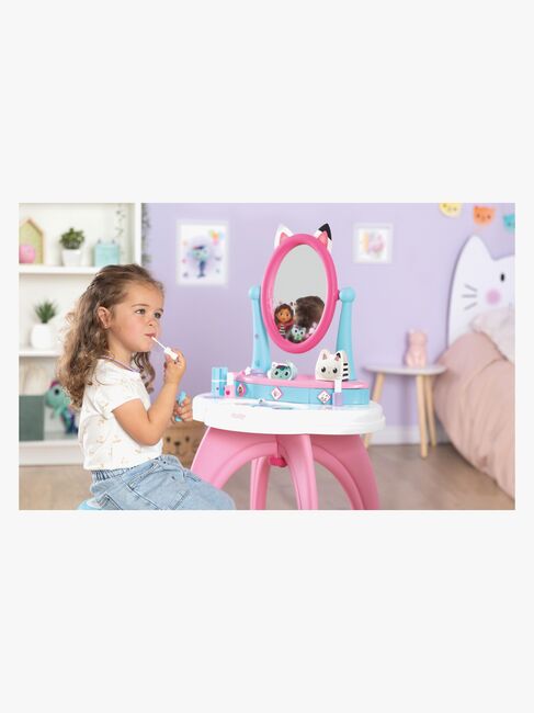 Smoby Gabby's Dollhouse 2-i-1 Sminkebord med Krakk