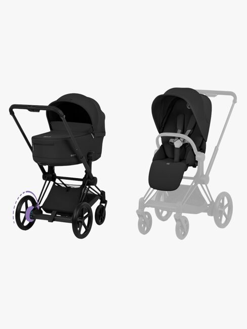 Cybex ePriam Duovogn, Matt Black/Sepia Black