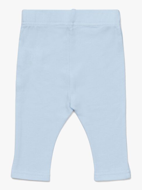 Tiny Treasure Lexi Leggings 2-Pack, Blue/Flamingo