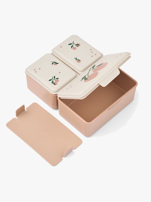 LIEWOOD Driss  Mønstret Matboks, Peach me/Sea shell
