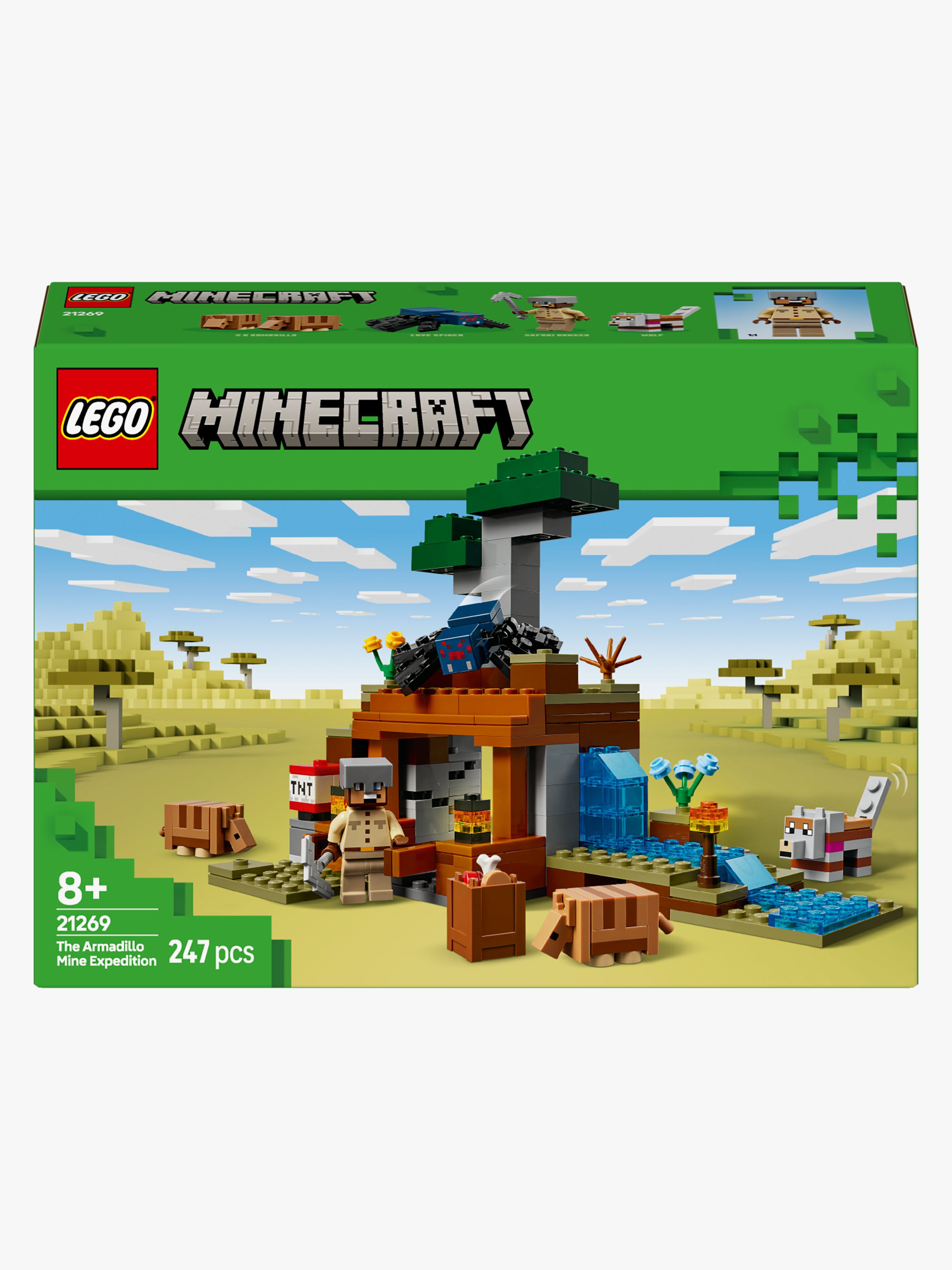 LEGO Minecraft 21269 Ekspedisjon til beltedyrgruven - Byggesett - Plast