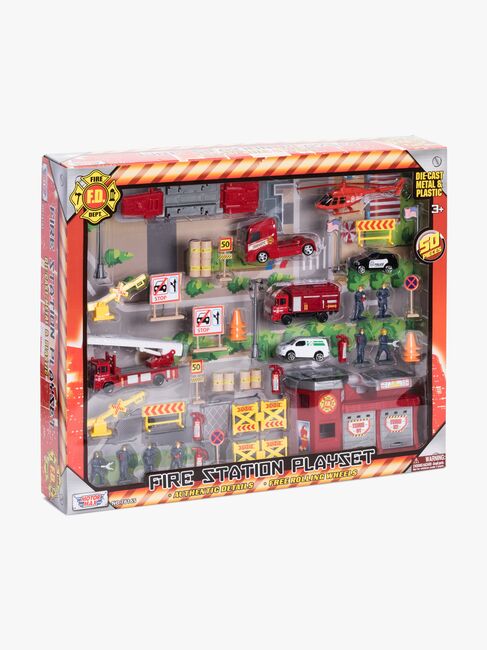 Alex's Garage Brannstasjon Lekesett 50 Deler
