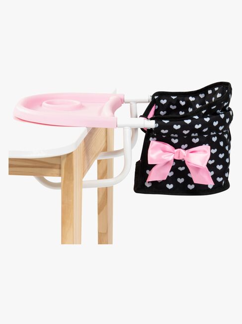 Bayer Design Bordstol med Brett, Svart/Rosa