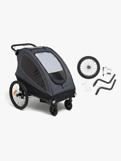 Beemoo Sporty Trail Sykkelvogn Inkl. Løpesett, Asphalt