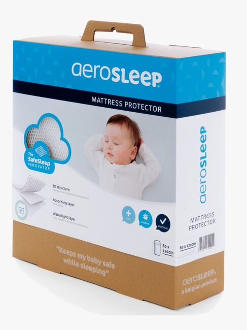 Aerosleep Evolution Premium Madrass og 3D Madrasstrekk, 60x120x12 Cm
