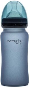 Everyday Baby Tåteflaske i Glass med Varmeindikator 240ml, Blueberry