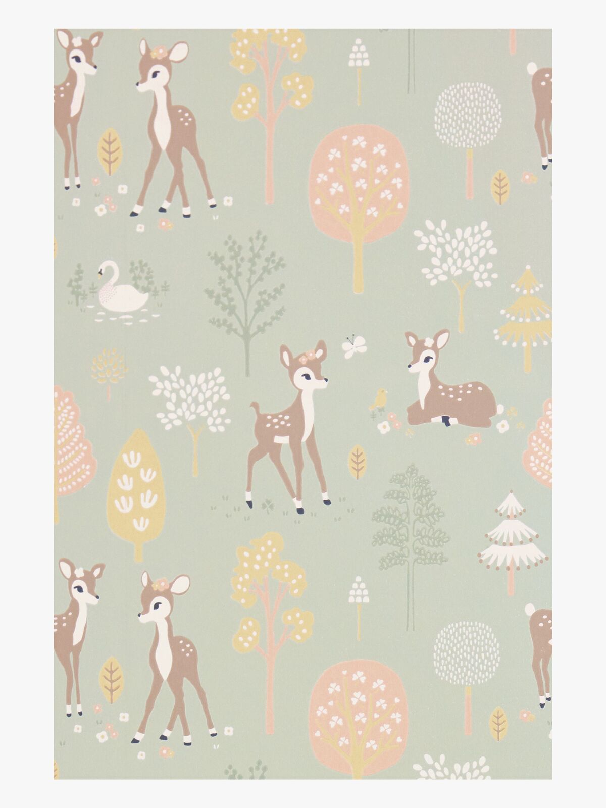 Majvillan Tapet Golden Woods, Dusty Green