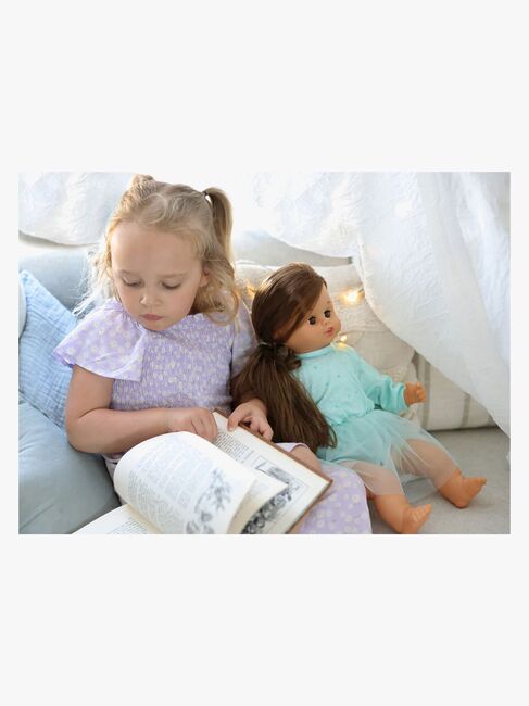 Skrållan Snakkedukke Mørkt Hår 45 cm