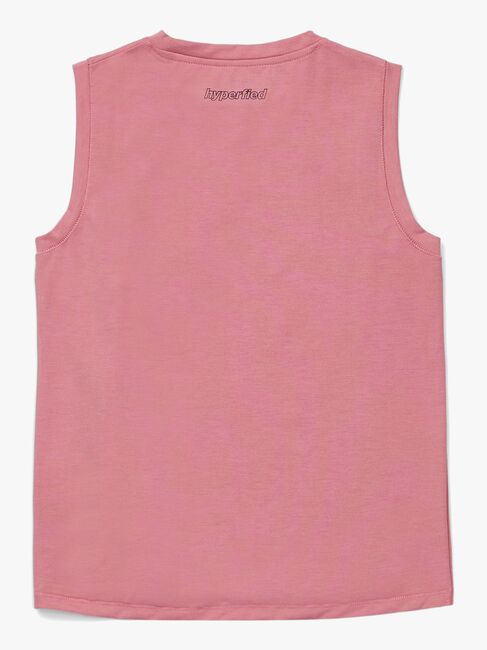 Hyperfied Jersey Knot Tank Top, Blush