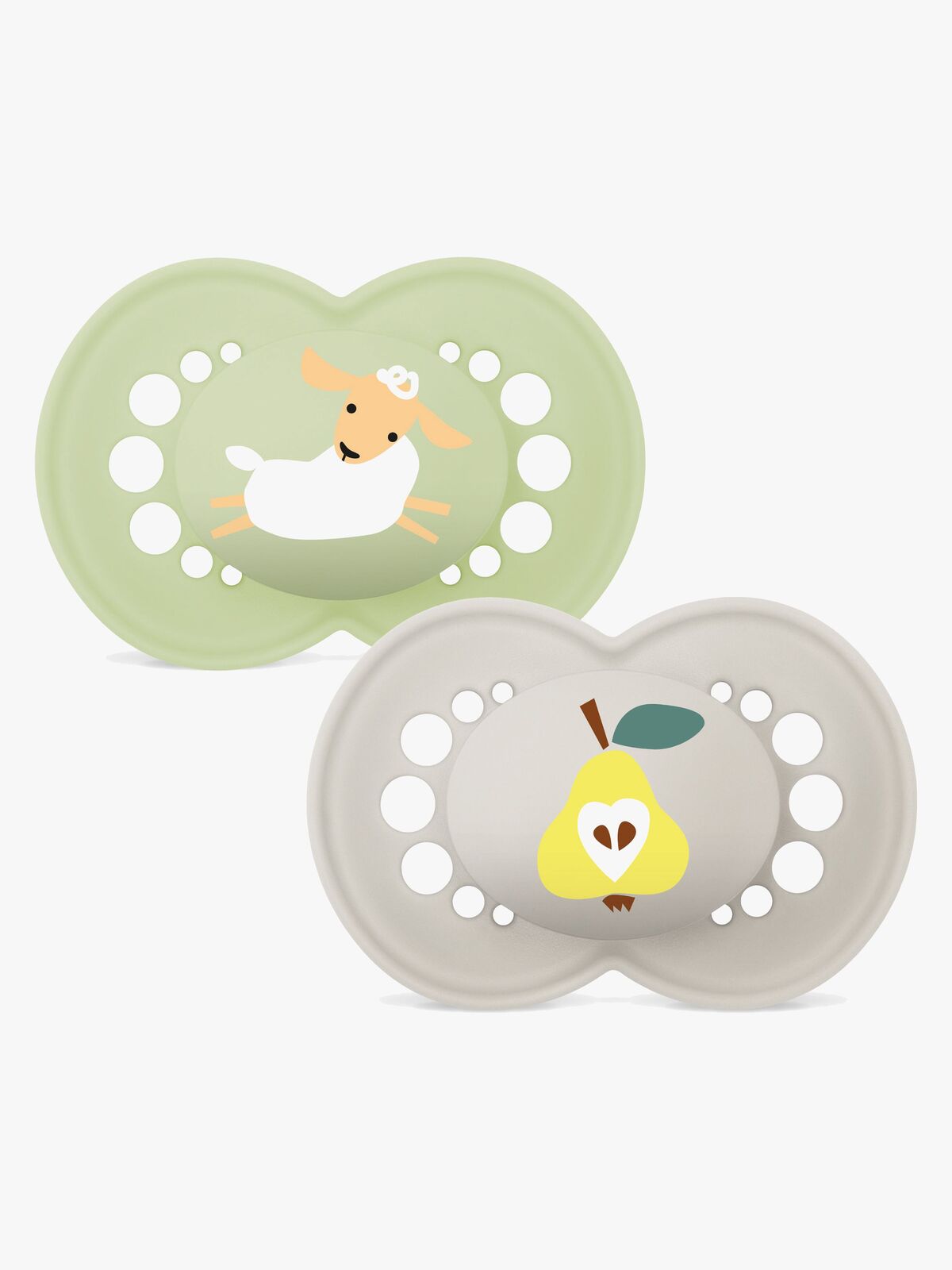 MAM Orginal Smokker Silikon 2-Pakk 6-16m, Nøytral