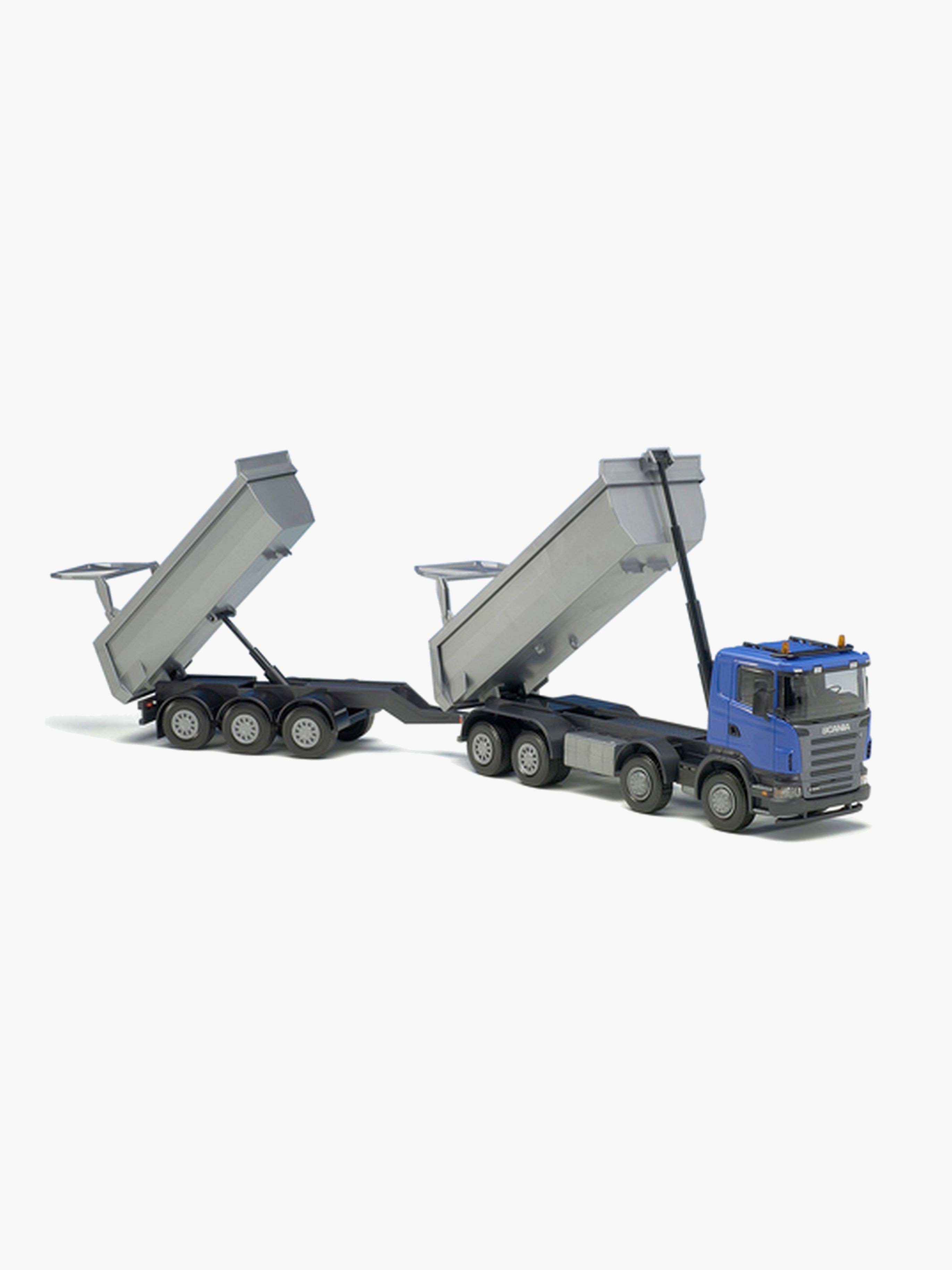 Emek Lastebil Scania Med Tilhenger, Blå - Lastebiler & Traktorer