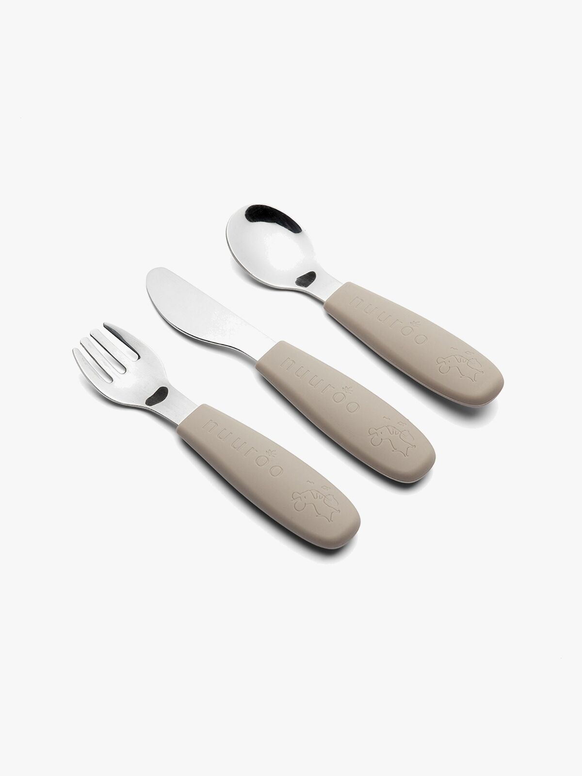 nuuroo Jana Bestikksett 3-pakning, Cobblestone