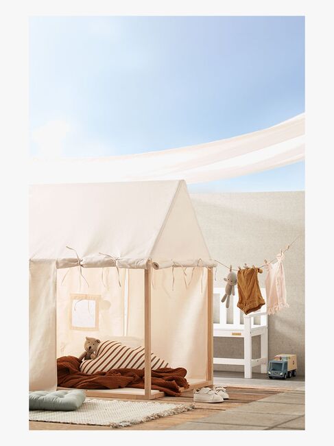 Kids Concept Lekehus Telt, Naturhvit