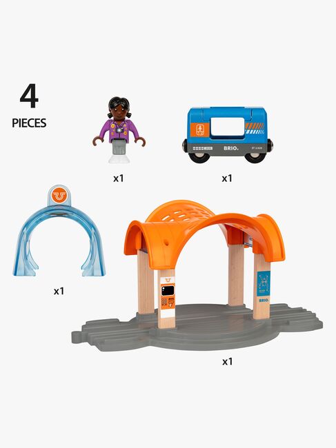 BRIO 33973 Smart Tech Togstasjon med Interaktive Funksjoner