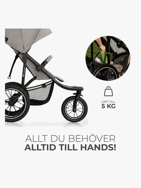 Kinderkraft HELSI 2 Terrengvogn, Grey