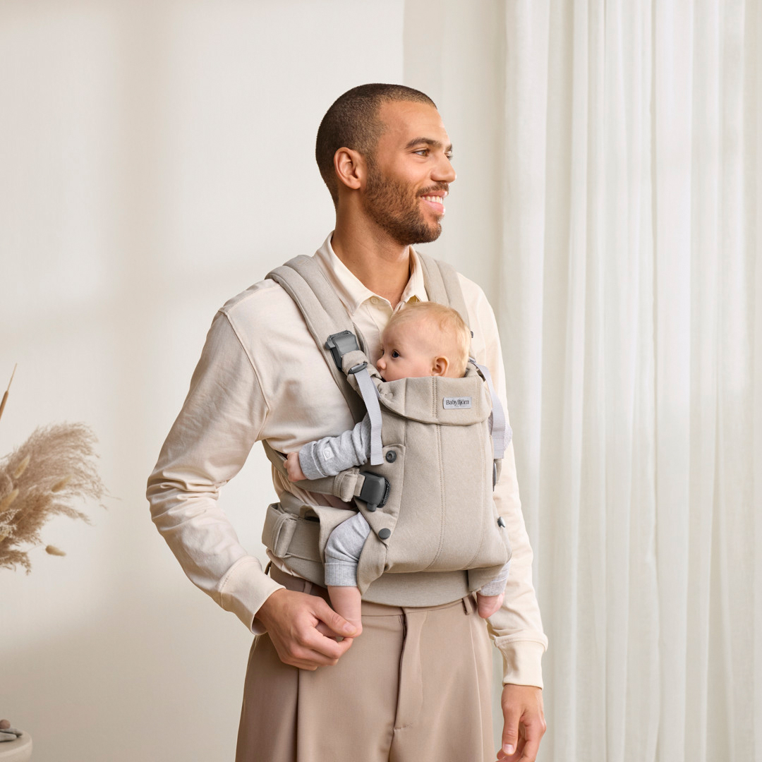 BabyBjörn Harmony Bæresele Vevd, Light Beige Melange