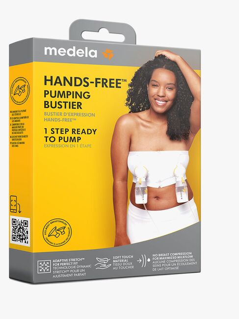 Medela Hands-Free Pumpebustier, Hvit