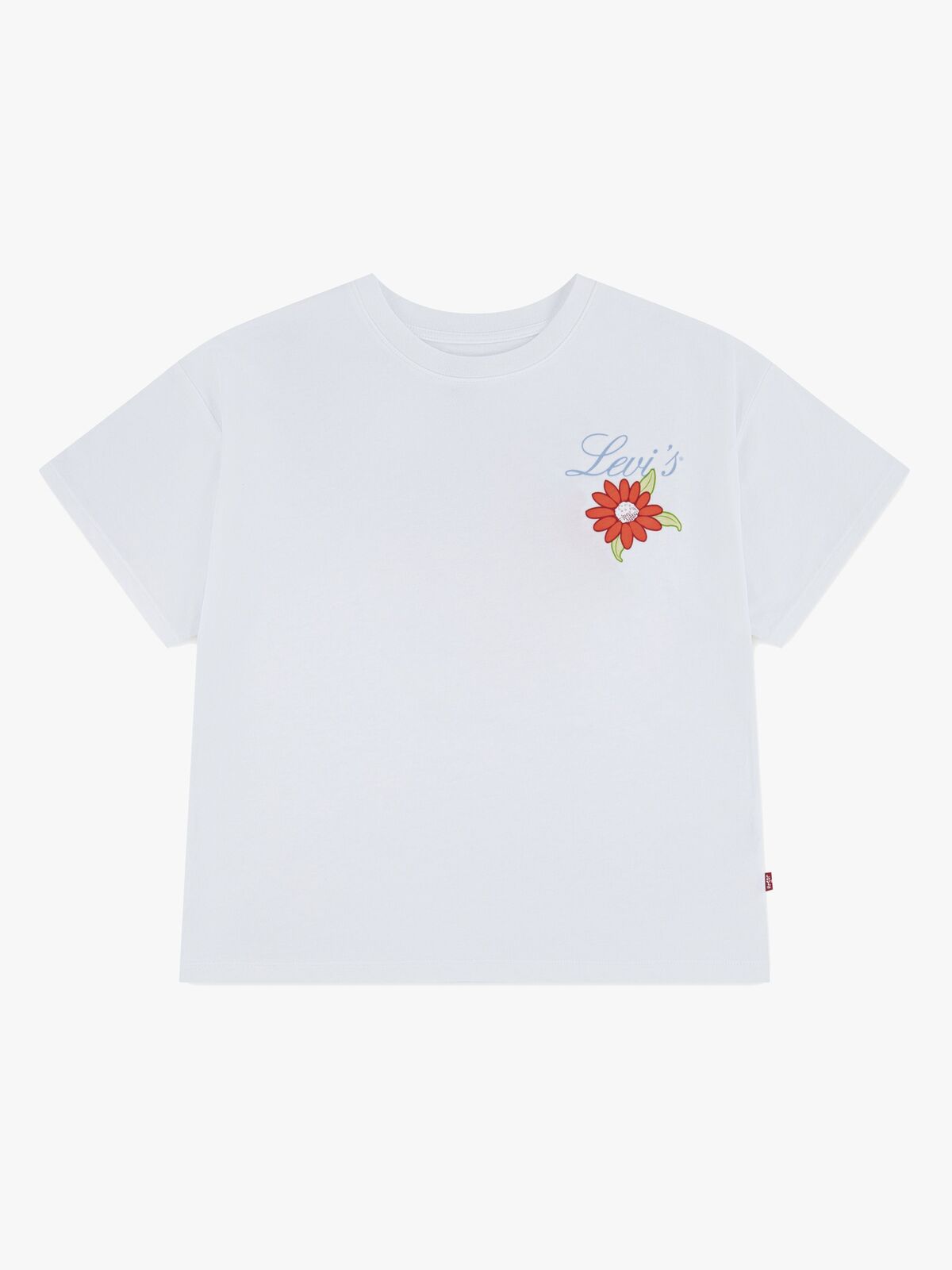 Levi's LVG Floral Oversized T-skjorte, Bright White