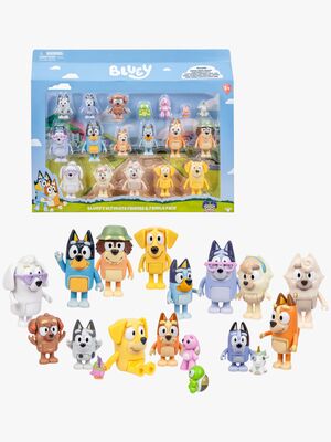 Bluey Figursett Familie & Venner 18 Stk