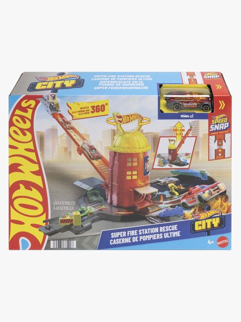 Hot Wheels City Brannstasjon Super Fire Station Rescue