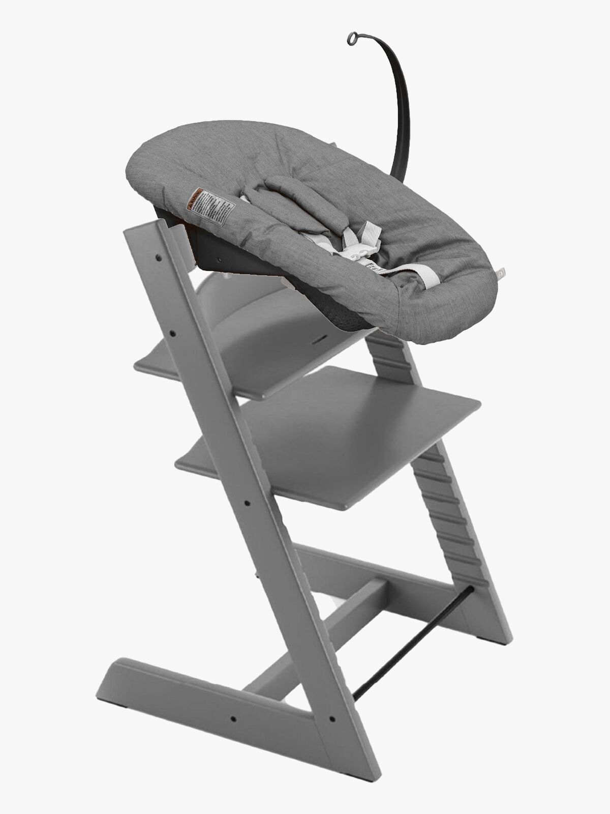 Stokke Tripp Trapp Matstol inkl. Newborn Set, Storm Gray/Antracite