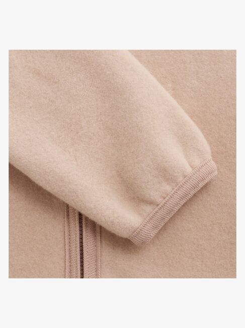 Huttelihut Ullfleecejakke Merinoull, Mahogany Rose