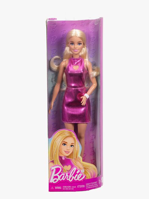 Barbie Fashionista Dukke med Blondt Hår & Rosa Kjole