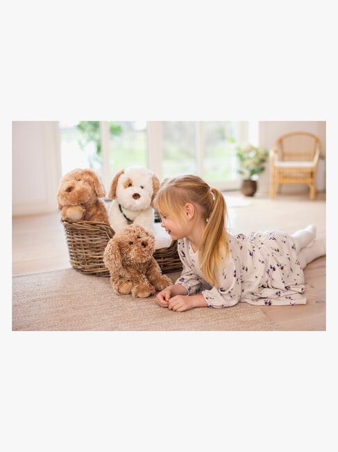 Teddykompaniet Kosedyr Selma 25 cm, Creme